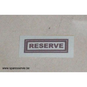 DECAL - "RESERVE"