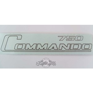 06-1017REV - DECAL - SIDE PANEL - 750 COMMANDO - BLACK & GOLD | Norton