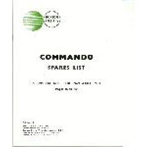 06-3065 - BOOK - PARTS LIST - SUPPLEMENT - 750 - 1968-1970 COMMANDO | Norton