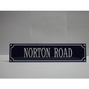 Bord email Norton Road 330x80mm