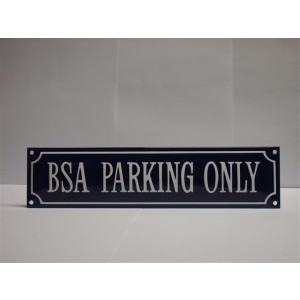 bord02 - Shield email BSA parking only 330x80mm | Accessoires