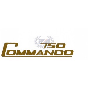 06-7231 - DECAL  750 COMMANDO   GOLD | Norton