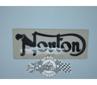 Sticker op benzinetank "Norton" zwart