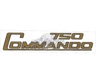 Sticker op zijpaneel " 750 Commando "