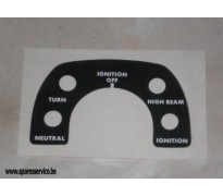 DECAL - CONSOLE ELECTRIC START - AROUND IGNITION SWITCH