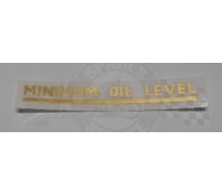 Sticker ' Minimum Oil Level'