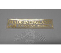 Sticker "Made in England" by Norton Triumph