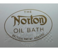 Decal "Norton oil bath"