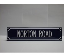 Bord email Norton Road 330x80mm
