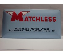 Bord email Matchless 500x250mm