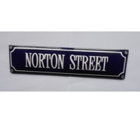 Bord email Norton Street 330x80mm