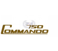 Decal " 750 Commando "  gold